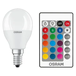 OSRAM LED-lamppu E14 4.9W Star+ drop matta Remote