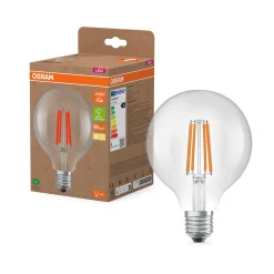OSRAM LED-lamppu Globe G95 E27 5W hehkulanka 2,700K