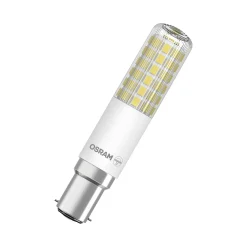 OSRAM LED-lamppu Special T, B15d, 8 W, 2700 K, himmeä.