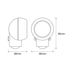 OSRAM LED-seinävalaisin SPYLUX, valkoinen, anturi, paristo, siirrettävä