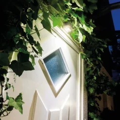 OSRAM LED-ulkoseinälamppu DOORLED DOWN, valkoinen, anturi, paristo