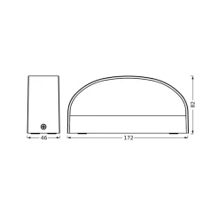 OSRAM LED-ulkoseinälamppu ENDURA STYLE ILAY, tummanharmaa, IP65