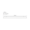 OSRAM LED-valolista POWER BATTEN, 4 000 K, 120 cm, 2-lamppuinen.