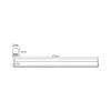 OSRAM LED-valolista SWITCH BATTEN, 57 cm, 3 000 K, valkoinen