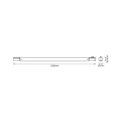 OSRAM LED-valolista TUBEKIT, 120 cm, 3 000 K valkoinen kytkin