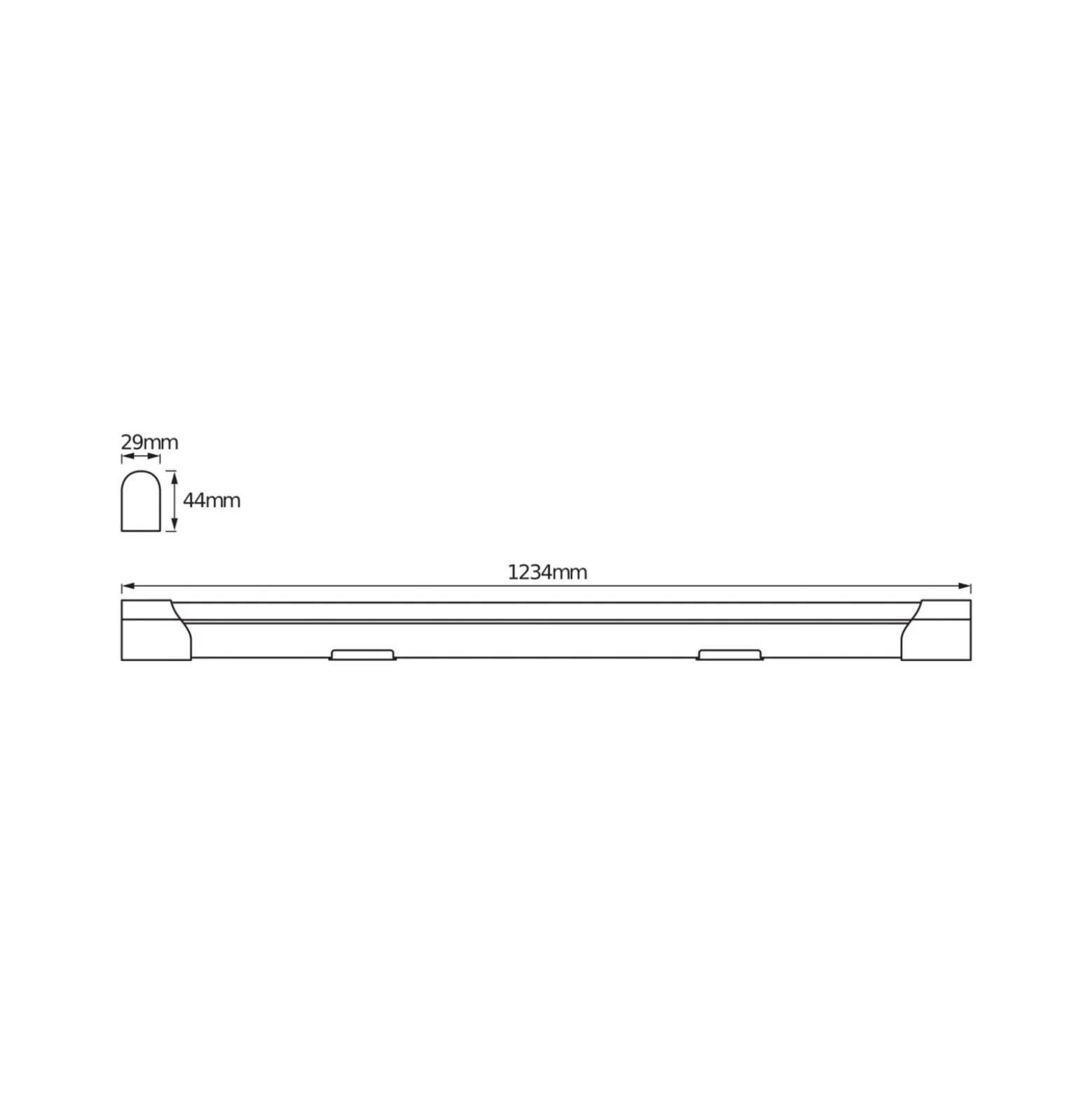 OSRAM LED-valolista VALUE BATTEN, 123 cm, metalli, 4 000 K