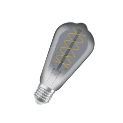 OSRAM LED Vintage 1906 Edison, harmaa, E27, 7,8 W, 818, dim.