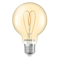 OSRAM LED Vintage G80 E27 4,9W 922 sydän hehkulamppu kultainen himmeä