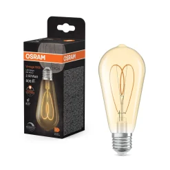 OSRAM LED Vintage ST64 E27 8W 922 sydän hehkulamppu kulta himmeä