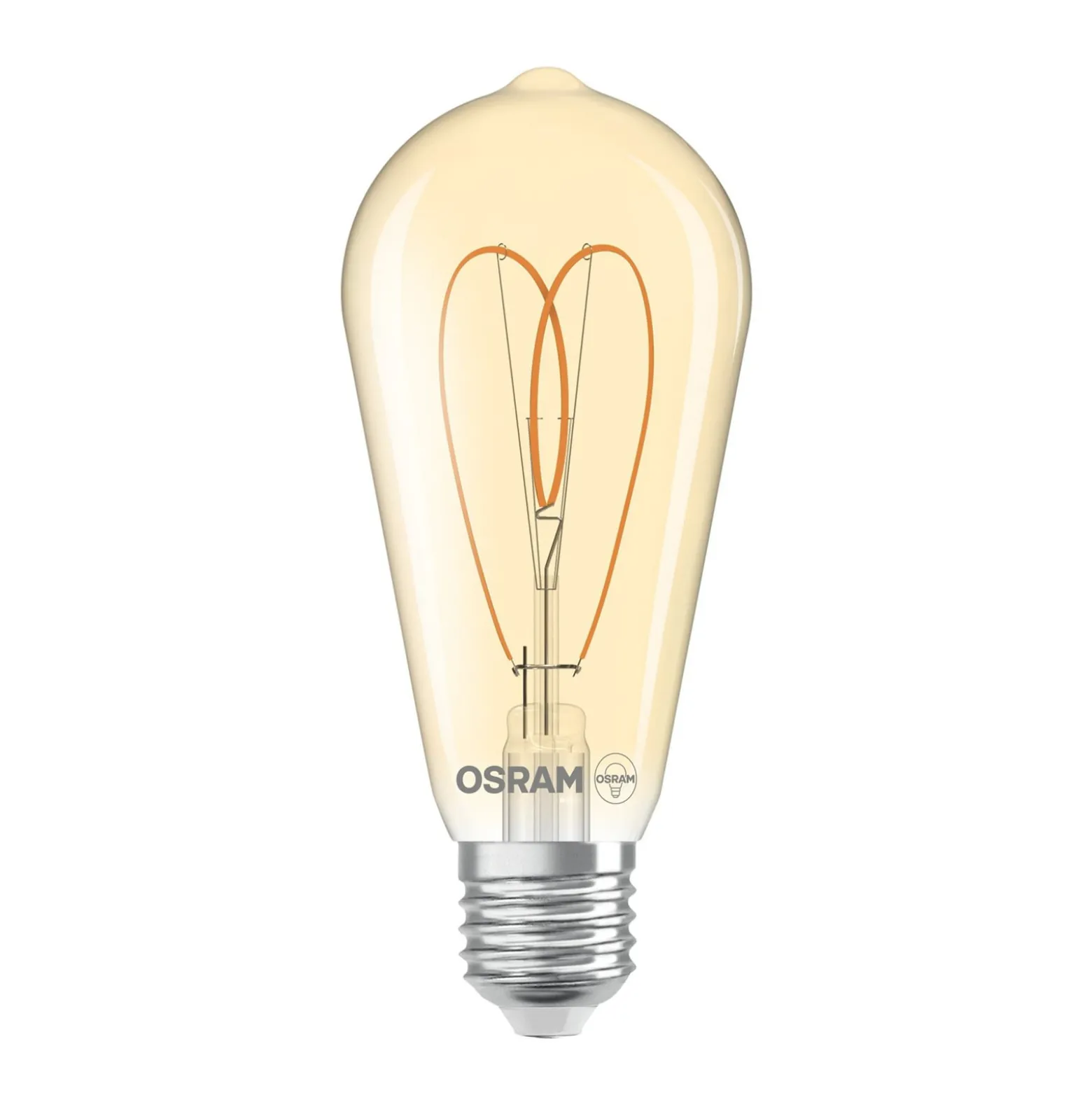 OSRAM LED Vintage ST64 E27 4,9W 922 sydän hehkulanka kultainen himmeä