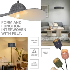 OSRAM maavalaisin Decor Felt Weaving Cans, värikäs, 5-lamppuinen, E14