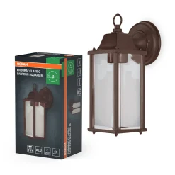 OSRAM:n ulkoseinälamppu ENDURA CLASSIC LANTERN, 29 cm, ruostumaton teräs, IP43