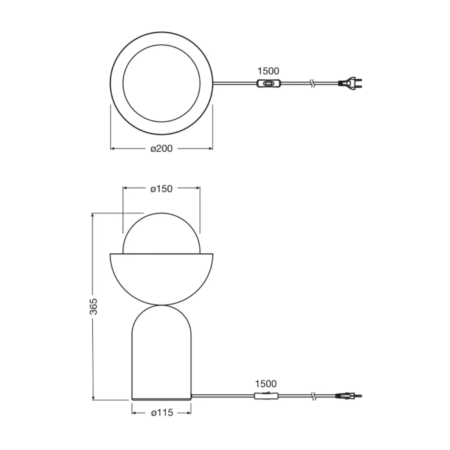 OSRAM pöytävalaisin Decor Bowl, sininen/vaaleanpunainen, teräs, E14