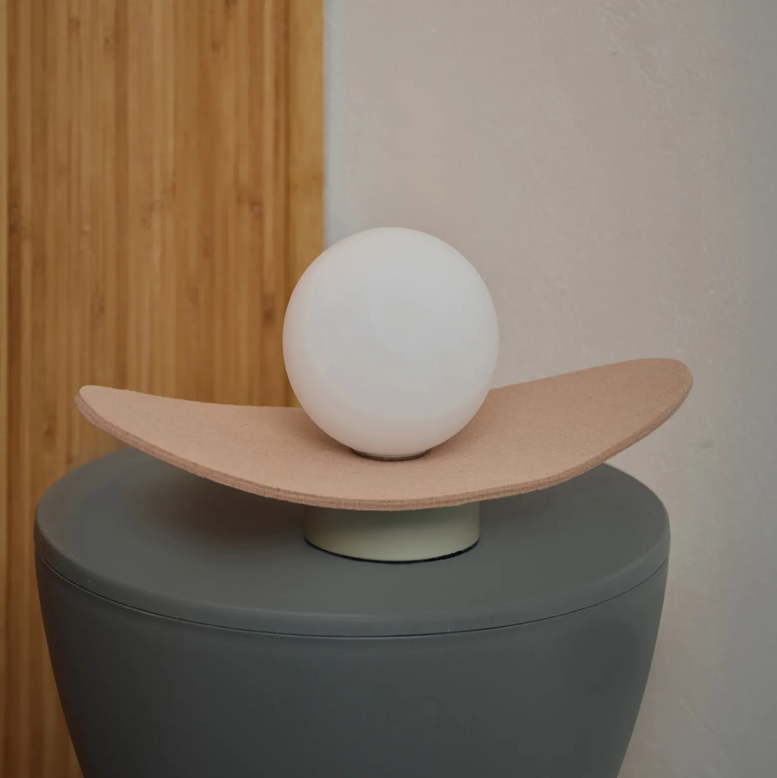 OSRAM pöytävalaisin Decor Pearl, beige, huopa, G9