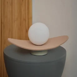 OSRAM pöytävalaisin Decor Pearl, beige, huopa, G9