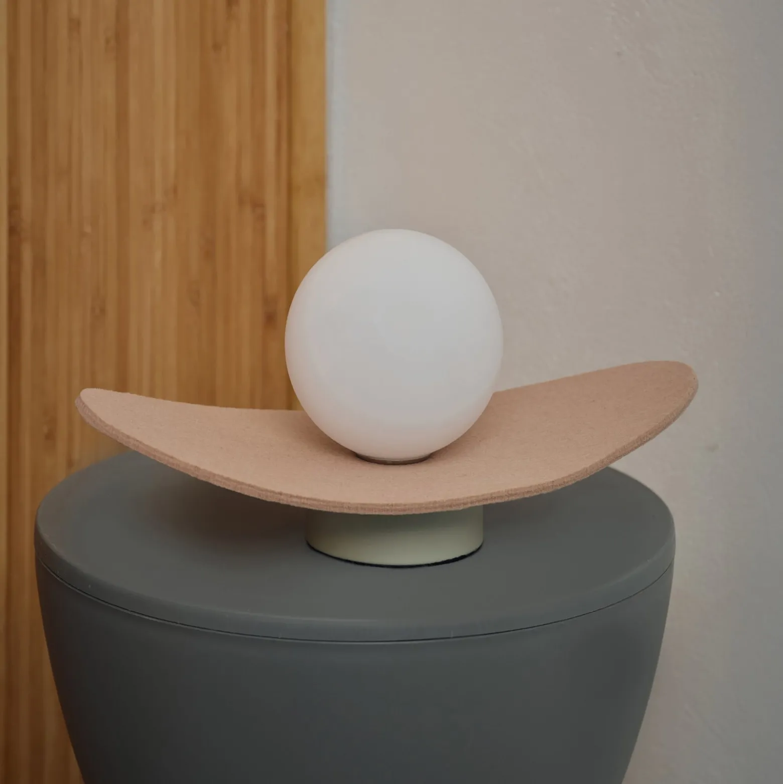 OSRAM pöytävalaisin Decor Pearl, beige, huopa, G9