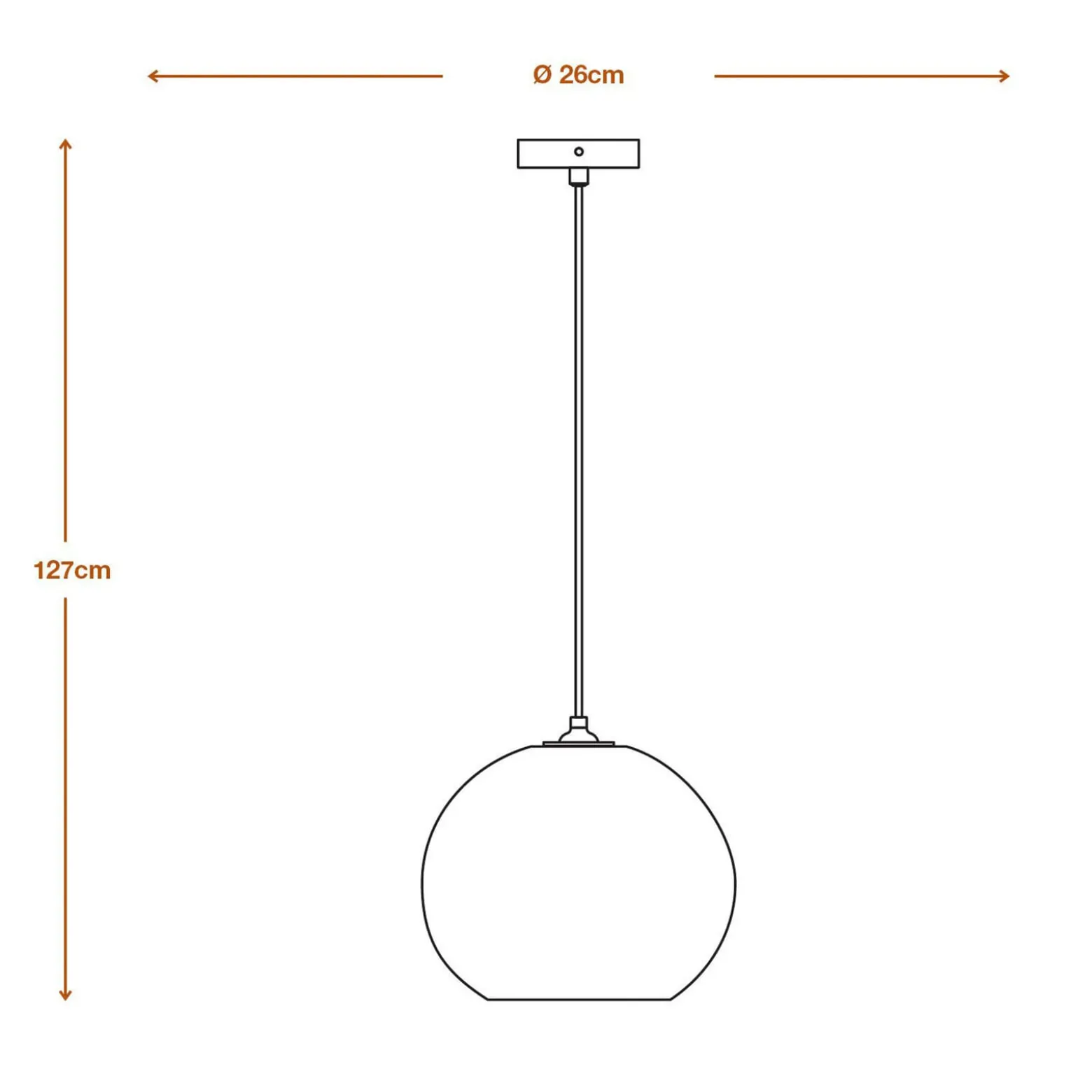 OSRAM riippuvalaisin BALL, ruskea, Ø 26 cm, aaltopahvi, E27