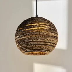 OSRAM riippuvalaisin BALL, ruskea, Ø 26 cm, aaltopahvi, E27
