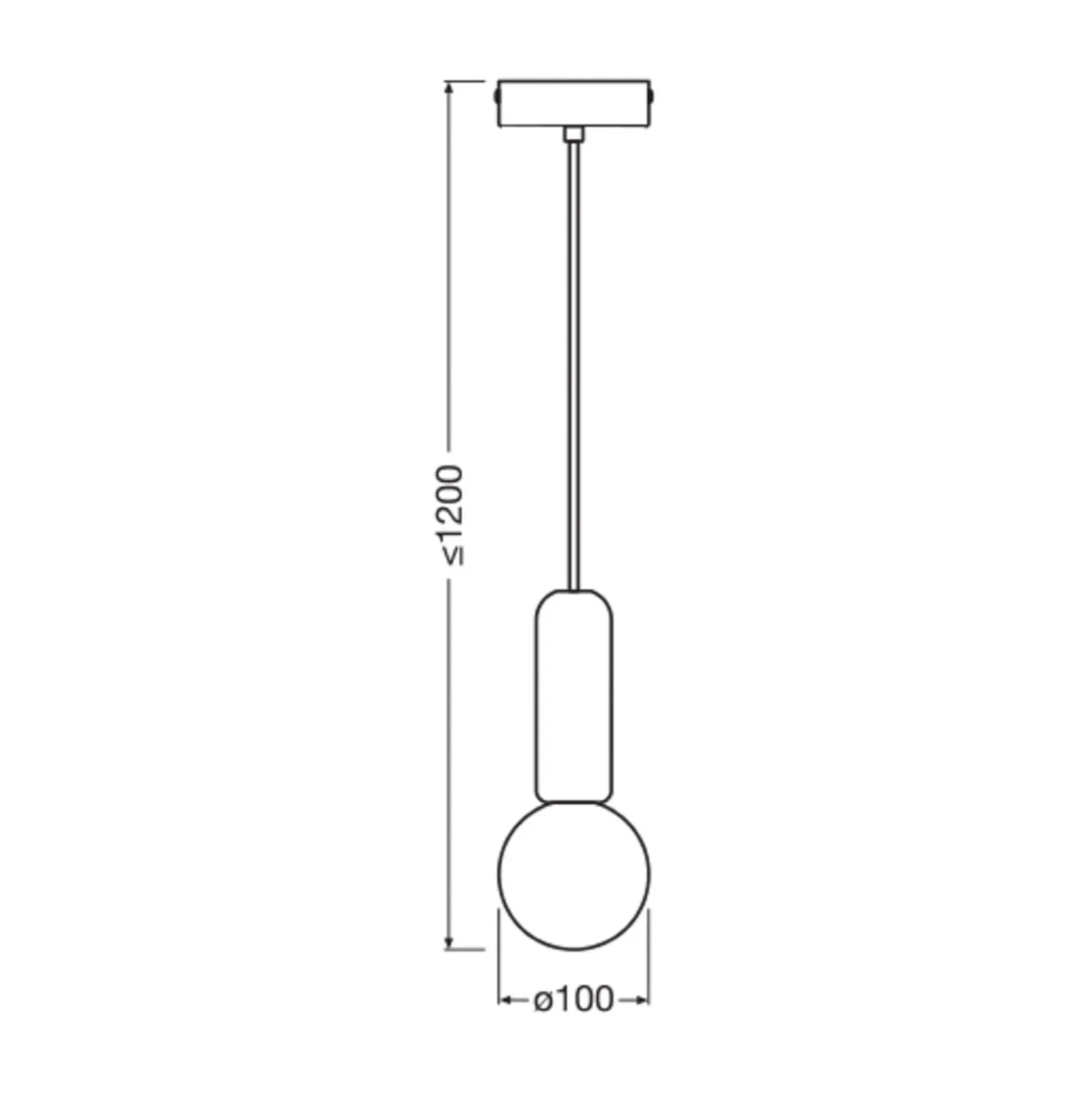 OSRAM riippuvalaisin Decor Concrete Mic, beige, betoni, G9
