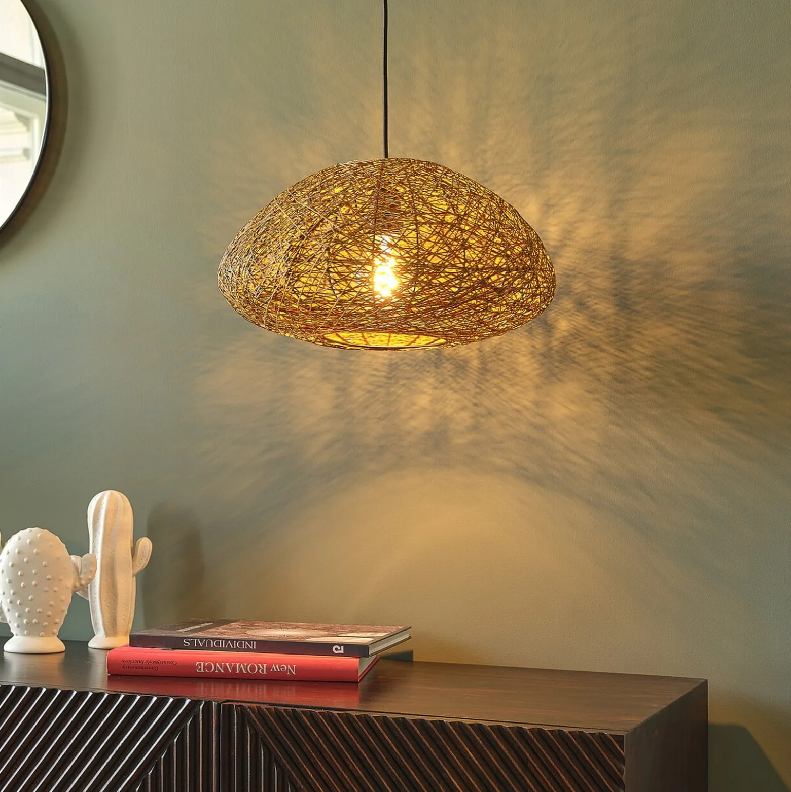 OSRAM riippuvalaisin Decor Paper Drop, 1-lamppuinen, beige, E27
