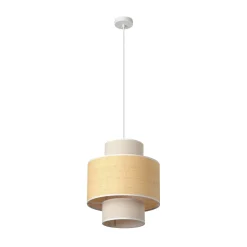 OSRAM riippuvalaisin Decor Wrap Cylinder, beige, rami, pellava