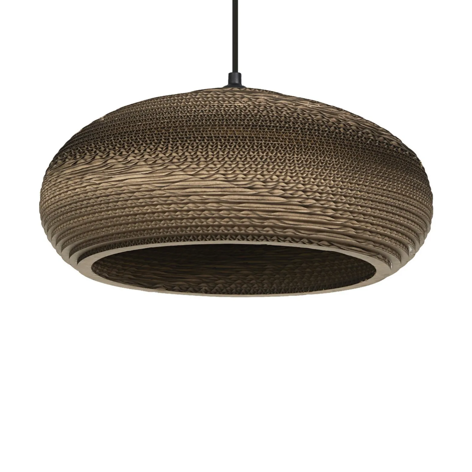 OSRAM riippuvalaisin DROP, ruskea, Ø 40 cm, aaltopahvi, E27