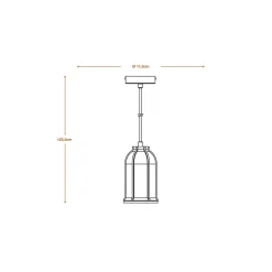 OSRAM riippuvalo CONCRETE SIM, harmaa, Ø 12 cm, betoni, E27