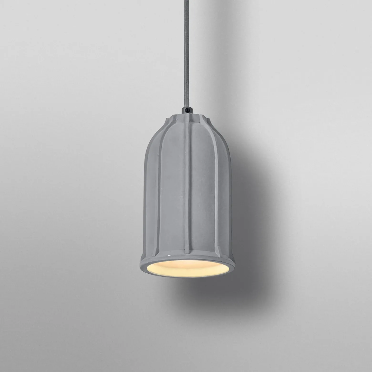 OSRAM riippuvalo CONCRETE SIM, harmaa, Ø 12 cm, betoni, E27