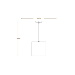 OSRAM riippuvalo CYLINDER, 1-lamppuinen, ruskea, Ø 25 cm, aaltopahvi