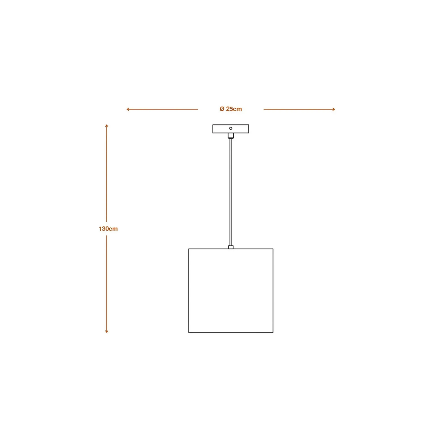OSRAM riippuvalo CYLINDER, 1-lamppuinen, ruskea, Ø 25 cm, aaltopahvi