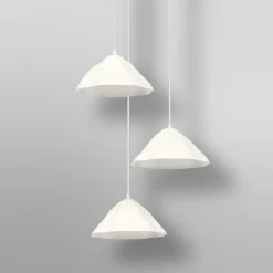 OSRAM riippuvalo Decor Lotus Leaf, 3-lamppuinen, valkoinen, paperi, E14