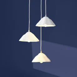 OSRAM riippuvalo Decor Lotus Leaf, 3-lamppuinen, valkoinen, paperi, E14