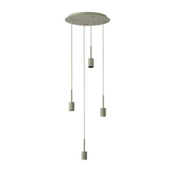 OSRAM riippuvalo Decor Needle Plate beige, teräs, 4-lamppuinen, E27