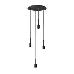OSRAM riippuvalo Decor Needle Plate, harmaa, teräs, 4-lamppuinen, E27