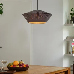 OSRAM riippuvalo Decor Stripes Ø 40,5 cm, harmaa, tekstiili, E27