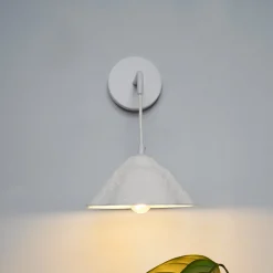 OSRAM seinälamppu Decor Lotus Leaf, 1-lamppuinen, valkoinen, paperi, E14