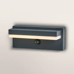OSRAM seinälamppu ENDURA STYLE ROBUST, anturi, tummanharmaa IP54