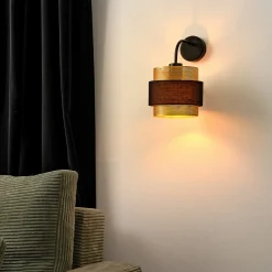 OSRAM seinävalaisin Decor Hornet, 1-lamppuinen, musta/kultainen, E27