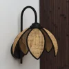OSRAM seinävalaisin Decor Rattan Lotus, beige/musta, E27