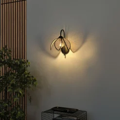 OSRAM seinävalaisin Decor Rattan Lotus, beige/musta, E27