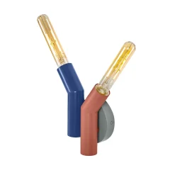 OSRAM seinävalaisin Decor Straw, 2-lamppuinen, värikäs, teräs, E27