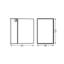 OSRAM ulkoseinävalaisin ENDURA CLASSIC CUBE, valkoinen metalli IP44