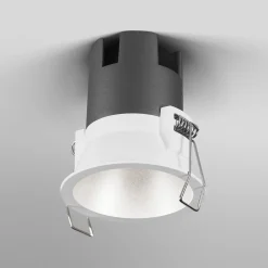 OSRAM upotettava LED-kohdevalaisin TWIST, valkoinen/hopea, 830, Ø 7 cm, metalli