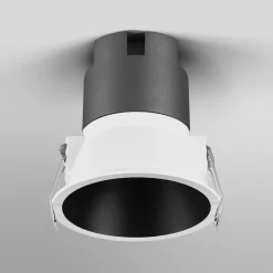 OSRAM upotettava LED-kohdevalaisin TWIST, valkoinen/musta 830 Ø 9,3 cm metalli