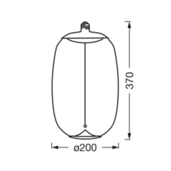 OSRAM Vintage 1906 Big Elipse Oval, savu E27 818 hehkulamppu