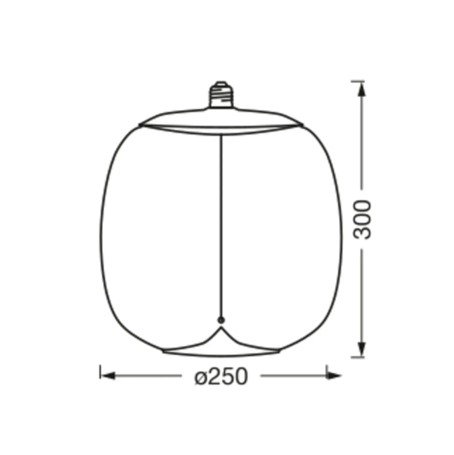 OSRAM Vintage 1906 Big Oval, meripihkainen, E27, 2700 K, hehkulamppu