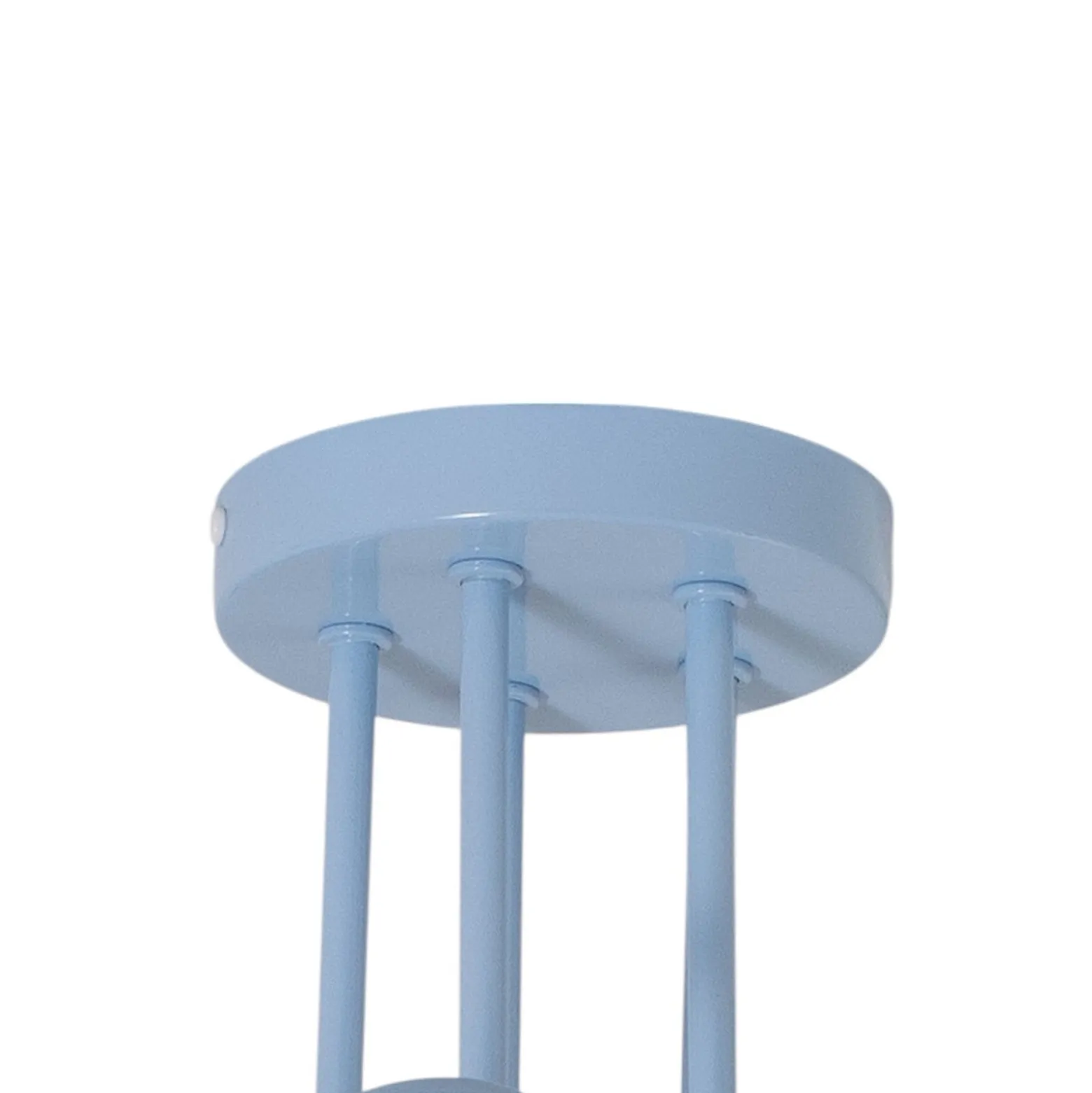 Oxford kattovalaisin, vaaleansininen, Ø 47 cm, metalli, 5-lamppuinen