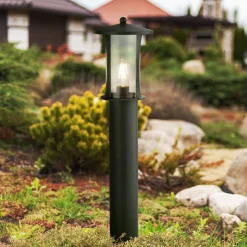 Pagoda-pollarivalaisin, IP44, musta, korkeus 73 cm, metallia