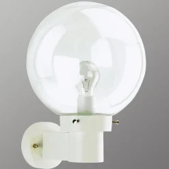 Pallomainen seinävalaisin ulkotiloihin, valkoinen