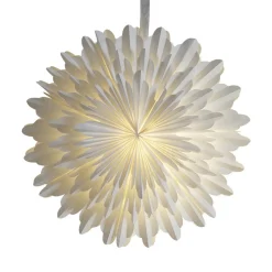 Paperitähti Snow, Ø 50 cm, valkoinen, 3-kerroksinen, paperi
